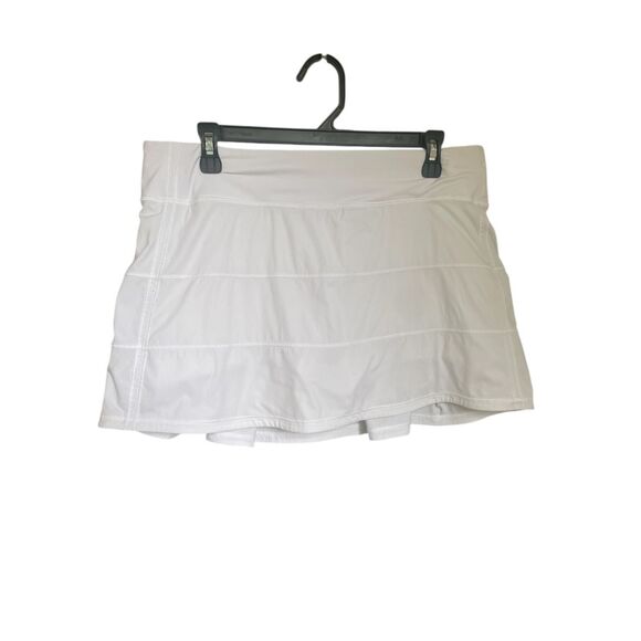 Lululemon Pace Rival Tall Tennis Skort White Size 10 Tall - Picture 1 of 16